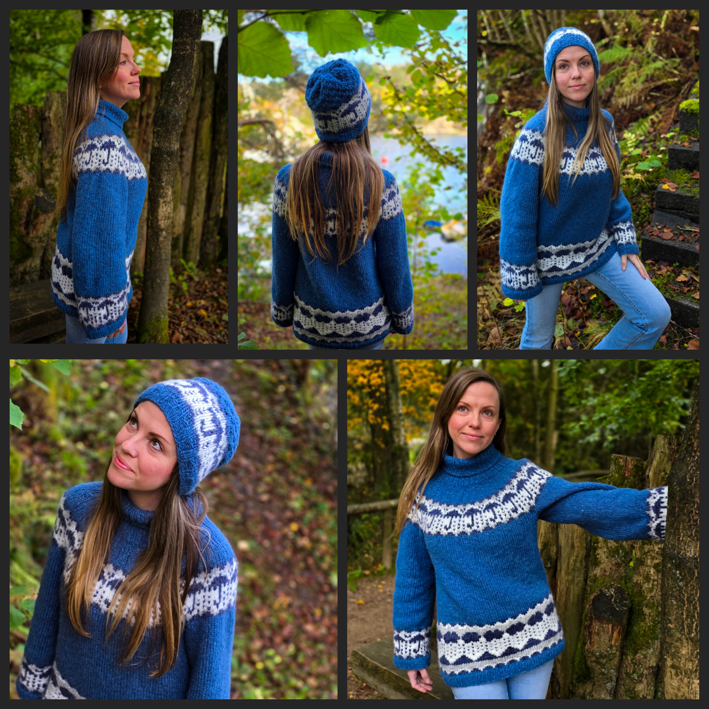 Vestlandsværet genser og lue